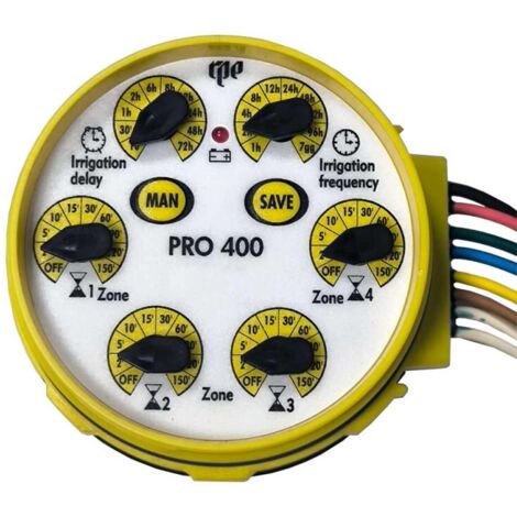 Programador de Riego RPE Serie PRO 4 Zonas