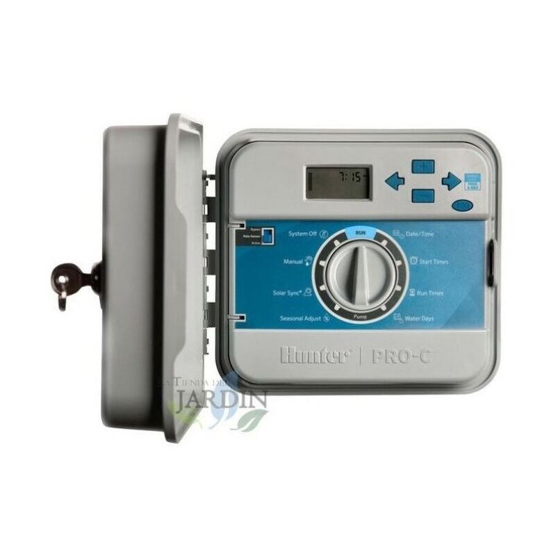 

Programador modular PRO-C exterior Hunter, base 4 estaciones