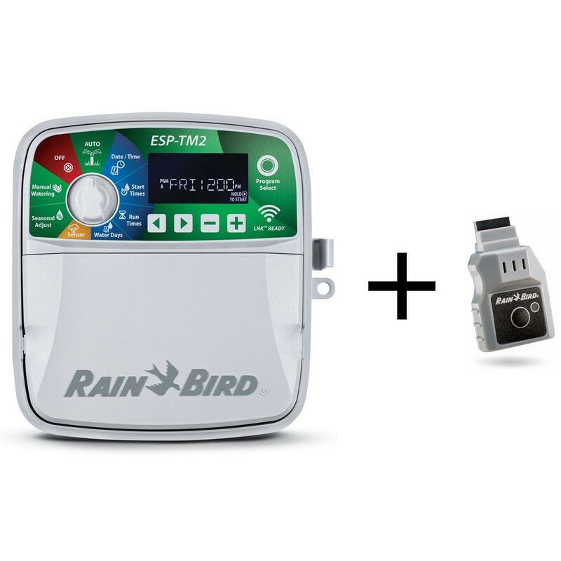 

Programador ESP-TM2 4 estaciones exterior + Modulo LNK Wifi - Rain Bird