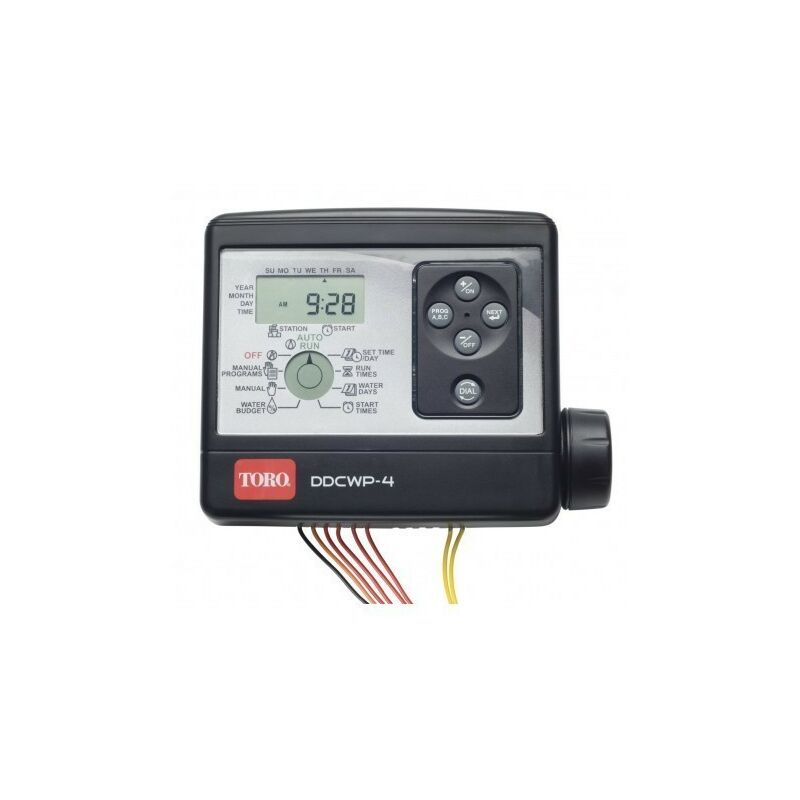 

Programador riego a pilas DDCWP-4-9V (4 estaciones) - Toro