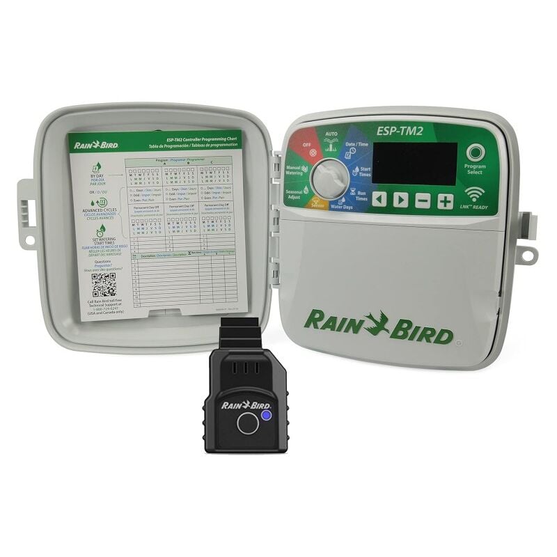 

Programador riego Wifi Rain Bird ESP-TM2 8 zonas exterior + LNK