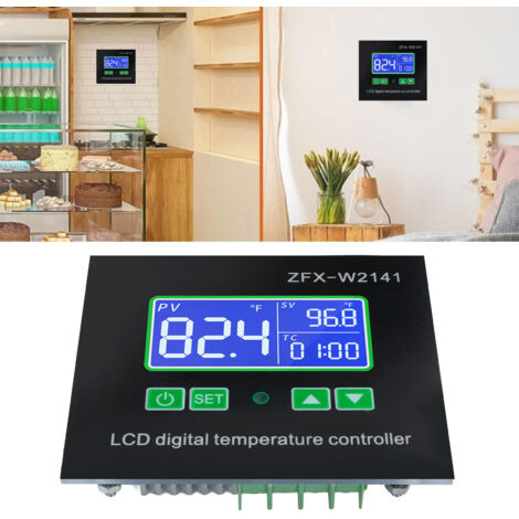 Programmable Contrôleur de Température Électronique -67°F à 248°F Thermostat Digital pour Machine de Fruits de Mer et Congélateur