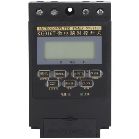 Programmable Timer Switch Interrupteur Électronique Programmable avec Minuteur Automatique et Capacitor pour Lampes de Rue