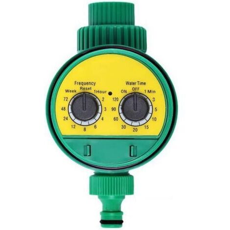 Programmateur arrosage automatique avec minuterie – Alimentation 1/2 et 3/4 pouce – Programmation jusqu'à 120 minutes – Plastique ABS étanche