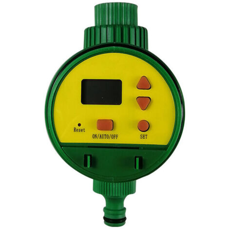 Programmateur Arrosage Automatique, Minuterie d'Irrigation avec Écran LCD en ABS, Contrôleur de Système d'Arrosage Intelligent pour Arroseur de Gazon, Serre et Plus