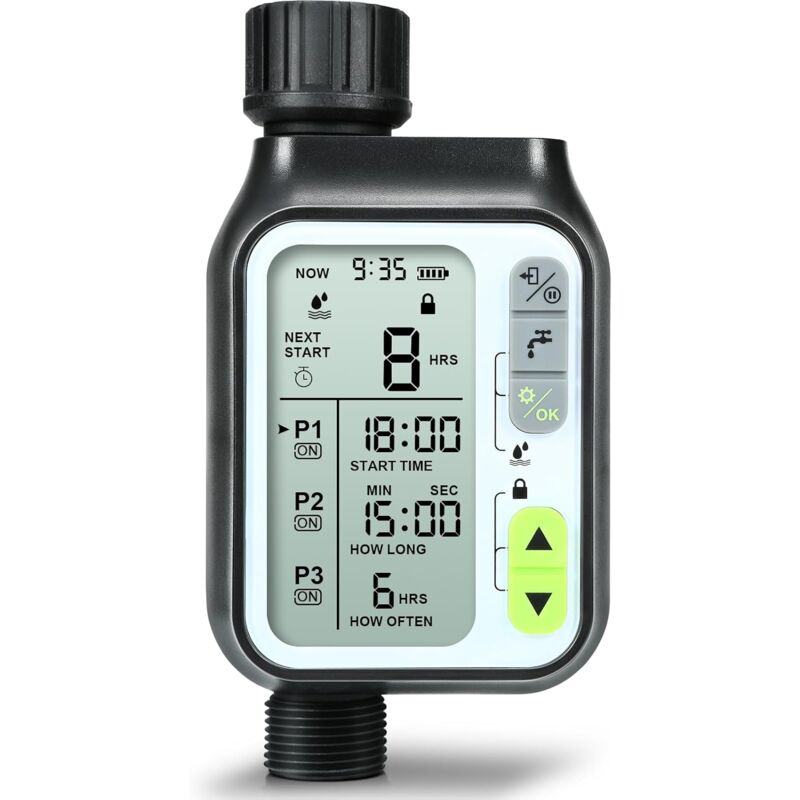Programmateur Arrosage Automatique, Programmes d'irrigation Séparés Minuteur Arrosage Automatique