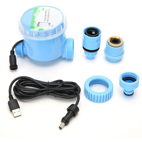 Programmateur d'arrosage automatique intelligent pour jardin, avec contrôle par Wi-Fi et smartphone.