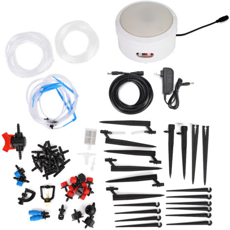 Programmateur d'Arrosage Intelligent Connecté WiFi, Télécommande par Smartphone, Kit d'Irrigation Jardin avec Prise US 100-240V