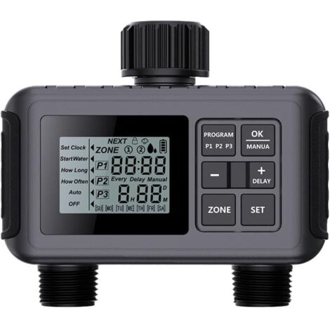 Programmateur d'arrosage, programmateur d'arrosage de jardin, programmateur d'arrosage numérique, programmable bidirectionnel, programmateur d'arrosage - UE