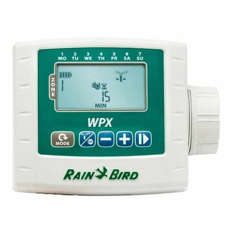 Programmateur d'arrosage Rain Bird WPX2/ESP 9V, 2 zones d'arrosage