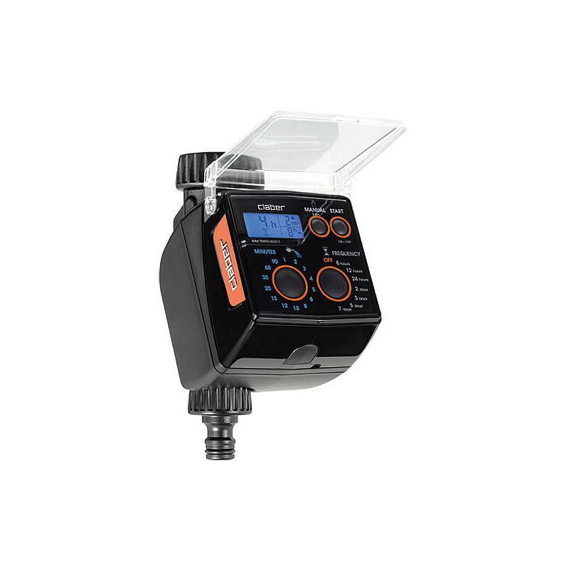 Programmateur d'arrosage Tempo Plus, monocircuit, DN20(3/4'), 14 programmes, avec entree capteur