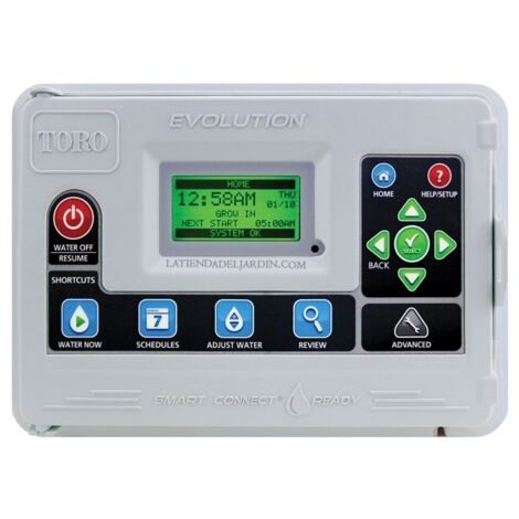 Programmateur d'arrosage Toro Evolution 8 zones Extérieur, électrique