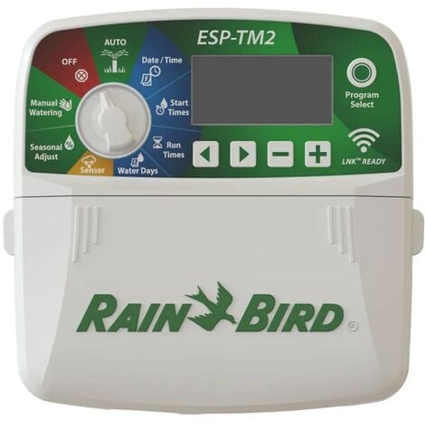 Programmateur d'irrigation électrique Rain Bird 4 stations - Contrôleur ESP-TM2I-230V compatible avec WiFi/WLAN Offre exclusive