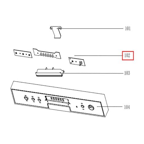 PROGRAMMATEUR GDS644 POUR LAVE VAISSELLE GLEM-GAS AIRLUX - Z674001001052
