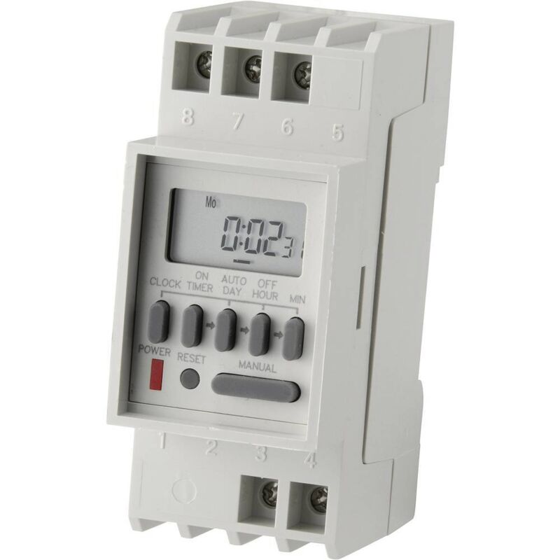 TM-848-2 Programmateur horaire pour rail numérique 230 v/ac 4000 w - C-control