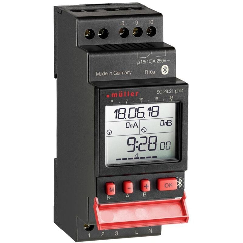 Müller SC 28.21 pro4 230V 50-60Hz Programmateur horaire pour rail numérique 230 V/AC 4000 W