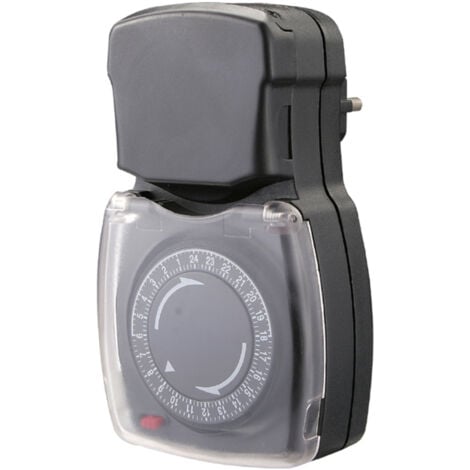 Programmateur mécanique étanche IP44 - 3500W - 48 cycles - Gris - Chacon