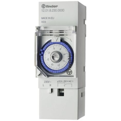 Programmateur pour rails DIN 35 mm, série 12 N/A Finder 12.01.8.230.0000