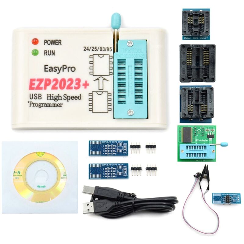 Programmateur spi flash Haute EZP2023+ EZP2023 Prise en Charge 24/25/93/95 eeprom Bios 25T80 Hors Ligne Copie