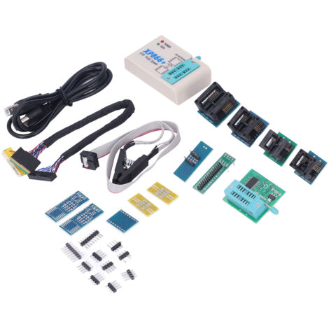 Programmateur SPI FLASH Haute Vitesse pour Puce BIOS 24 25 93 avec Testeur et Adaptateur