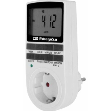 Programmatore a innesto orbegozo pg 25/ potenza massima 3680w