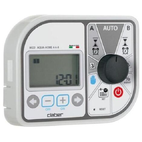 Programmatore Claber Aqua Home 4-6-8 Stazioni  8022