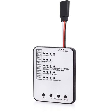 Programmatore del regolatore di velocità elettronico ESC 25A-150A per auto RC