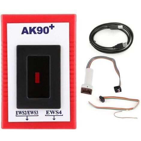 Programmeur clé AK90 + ABS, outil de diagnostic EWS V3.19 pour correspondance rapide, dimensions 13x8x4cm, matériel ABS.