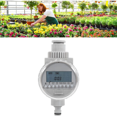 Programmeur d’irrigation solaire automatique pour jardin domestique avec écran LCD