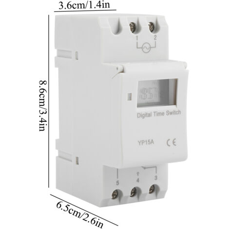 Programmierbarer digitaler LCD-Timer mit 16A-Relais (DC12V)