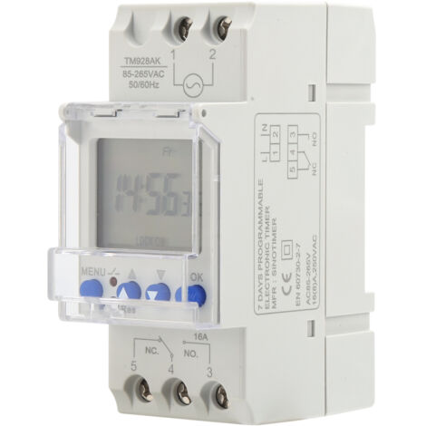 Programmierbarer Digitaltimer 16A 85-265V mit großem Display