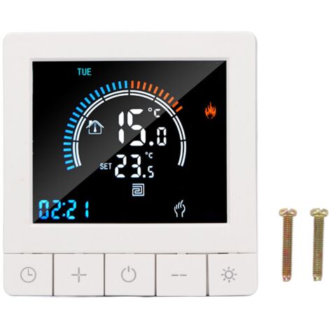 Programmierbarer WLAN-Smart-Thermostat für Warmwasserbereitung, präzise LCD-Steuerung, für Zuhause/Büro, Wechselstrom 90–240 V