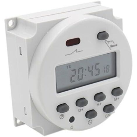 Programmierbares digitales LCD-Schaltrelais CN101A DC 12V 16 Amp SPST