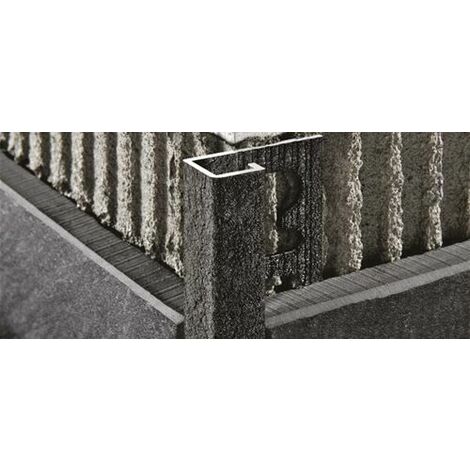 Progres projolly square alluminio verniciato stone black 10 mm (ml 2,70)