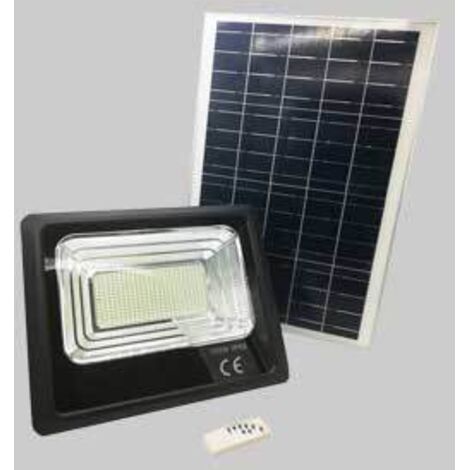 Proiettore a led con pannello solare 200w - 6000k