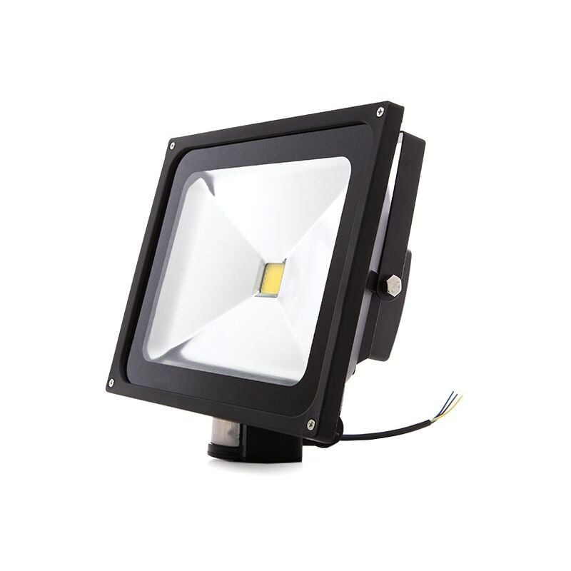 Image of Riflettore Proiettore a led 50W 4.250Lm 4200ºK IP65 Rilevatore di Movimento 40.000H [BQFS29050W-PIR-Nero] - Bianco naturale