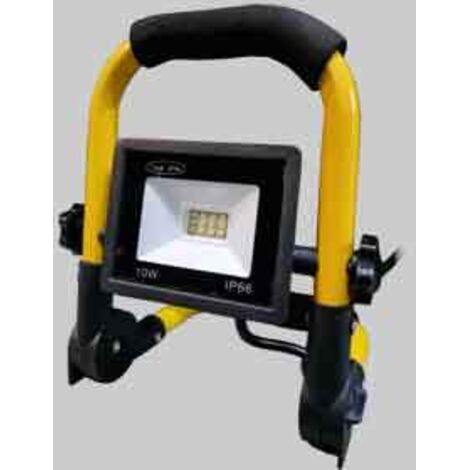PROIETTORE A LED PORTATILE CON SUPPORTO PIEGHEVOLE 'IDEAL STAR' 10W - 850 lumen - 6000K. Prezzo per Pezzo.