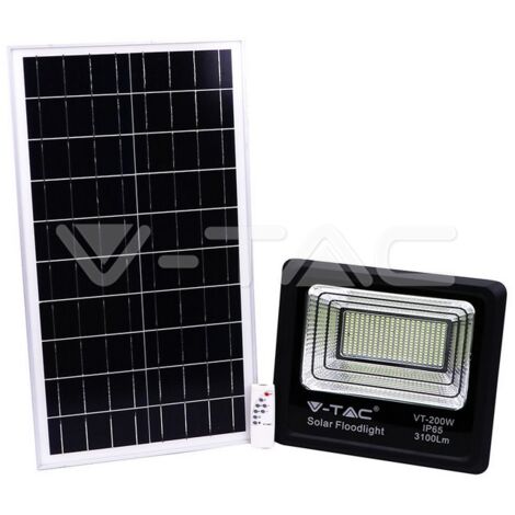 PROIETTORE A LED V-TAC SOLARE DA 40W 3100LM 6400K 3,2v 120° PANEL 6v 40W 40000mAh IP65 - 94026
