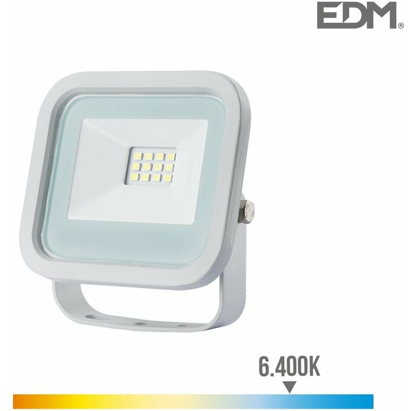 EDM - Proiettore a luce fredda MultiLed 6400K - 10W 700 Lumen - Bianco