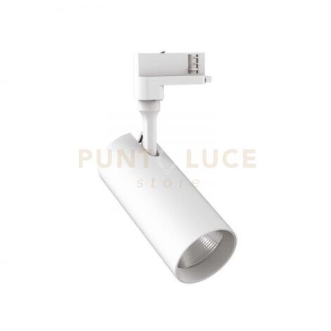 Proiettore Cilindrico Smile Alluminio Bianco Led 30W 3000K Luce Calda Cri90 36°