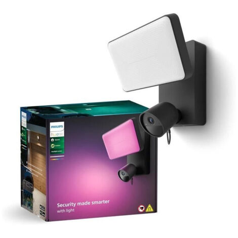 Proiettore con telecamera - PHILIPS HUE - Secure - 1080P - Visione notturna - Esterno