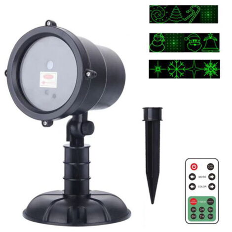 Proiettore di Natale Led 12 figure natalizie con telecomando e sensore crepuscolare Wisdom