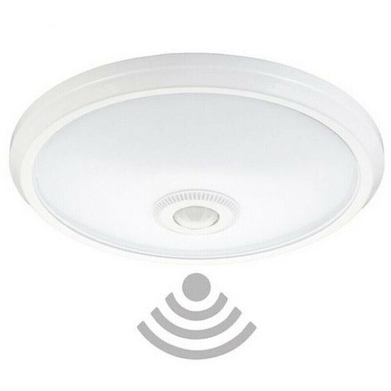 Image of Plafoniera led soffitto rotonda 15W luce fredda sensore movimento infrarossi 174