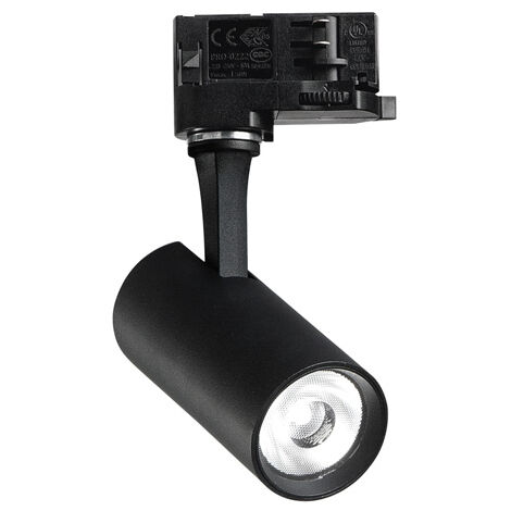 Proiettore Fox On-Off Alluminio-Materie Plastiche Nero Led 8W 3000K Cri90