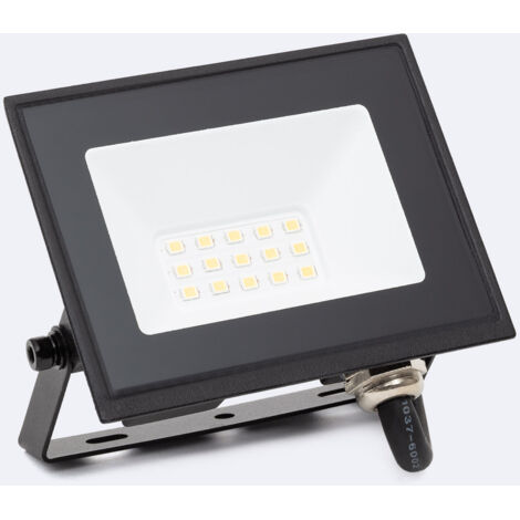Proiettore LED 10W 120 lm/W IP65 S3 3000K No Nero Bianco Caldo