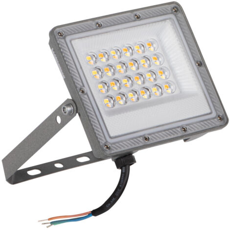 Proiettore LED 20W - CCT regolabile - IP65 - Aluminio grigio - 2160lm