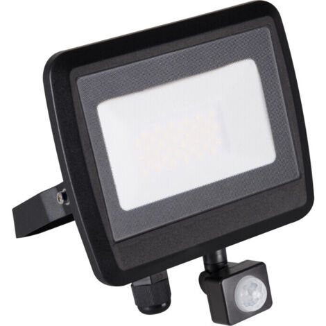 Proiettore LED 30W - Detettore PIR - IP44 - 2400lm - Nero - Kanlux