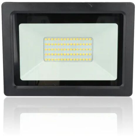 Proiettore LED, 50W, 220Vac, Luce Naturale, Nero