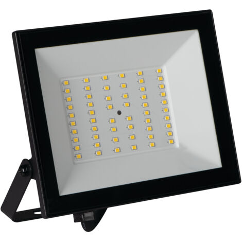 Proiettore LED 50W - IP65 - 4500lm - Aluminio Nero - 4000K - Orientabile