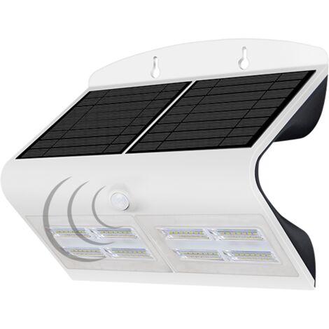 Proiettore Led 6,8 W Ricarica Solare, Luce Naturale 4000 K, IP65, Bianco NOVALINE
